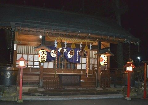 夜の伊香保神社
