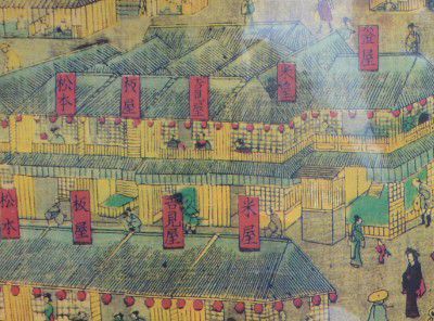 明治時代の湯元温泉宿の絵図