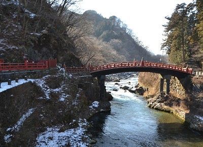 雪の神橋