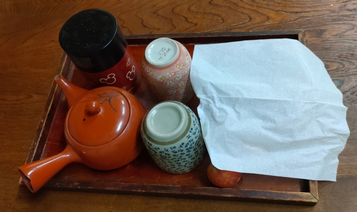 米山温泉旅館お茶菓子