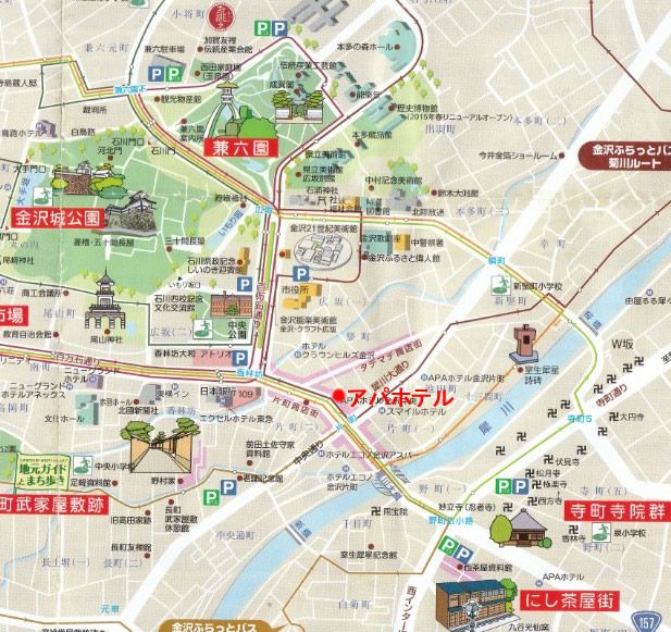 金沢観光地図