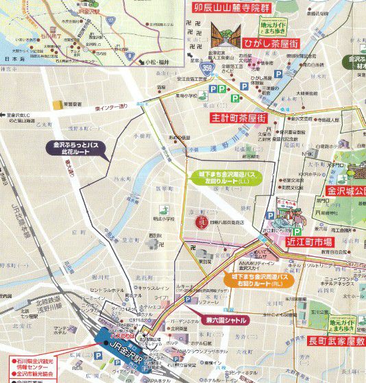 金沢観光マップ