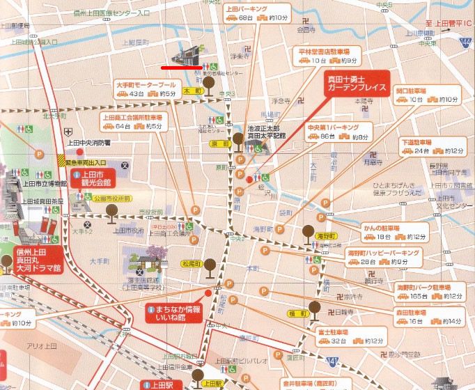 上田城周辺マップ
