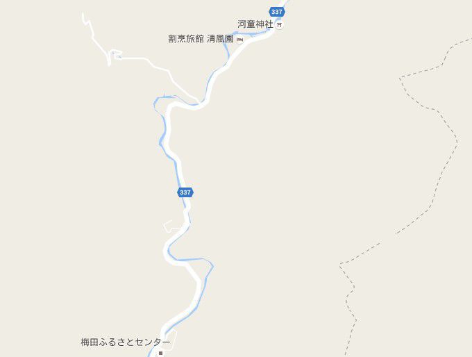桐生川源流林ドライブマップ
