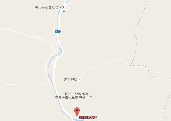 桐生川沿線マップ