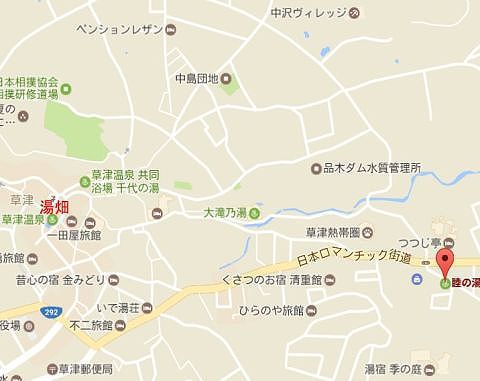 睦の湯へのGoogleマップ